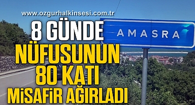 Amasra 8 günde nüfusunun 80 katı misafir ağırladı