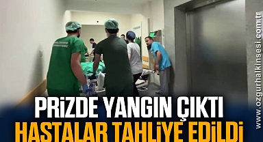 Ameliyathanedeki prizde yangın çıktı, hastalar tahliye edildi