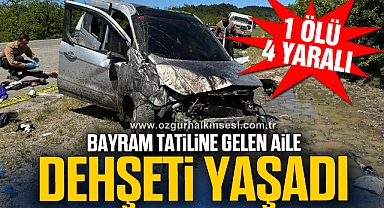 Bayram tatiline gelen aile dehşeti yaşadı: 1 ölü, 4 yaralı