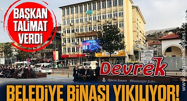 BELEDİYE BİNASI YIKILIYOR!