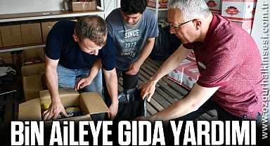 BİN AİLEYE GIDA YARDIMI