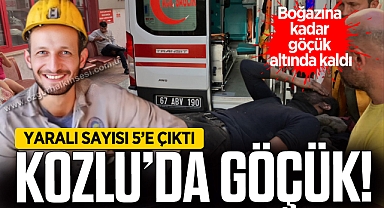 BOĞAZINA KADAR GÖÇÜK ALTINDA KALDI!