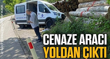 CENAZE ARACI YOLDAN ÇIKTI