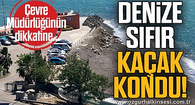 DENİZE SIFIR KAÇAK KONDU!