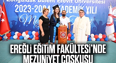 Ereğli Eğitim Fakültesinde Mezuniyet Coşkusu