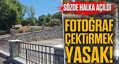 Fotoğraf çektirmek yasak!