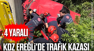 Kdz Ereğli'de trafik kazası: 4 yaralı