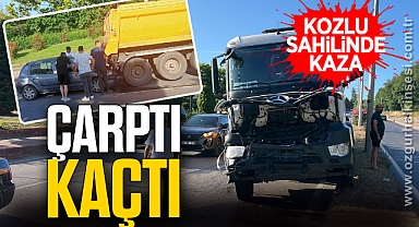 Kozlu sahilinde kaza... ÇARPTI KAÇTI!