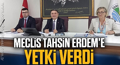 MECLİS TAHSİN ERDEM'E YETKİ VERDİ