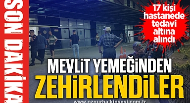 Mevlit yemeğinden zehirlendiler