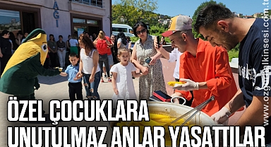 Özel çocuklara unutulmaz anlar yaşattılar