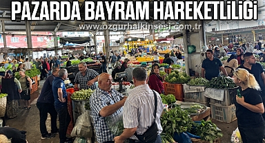 Pazarda bayram hareketliliği