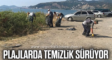  Plajlarda temizlik sürüyor