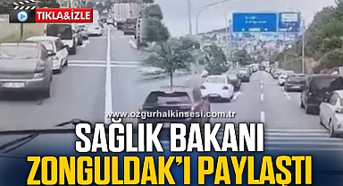 Sağlık Bakanı Zonguldak'ı paylaştı