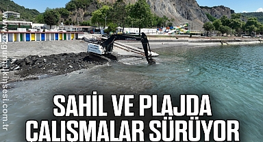 SAHİL VE PLAJDA ÇALIŞMALAR SÜRÜYOR