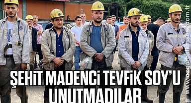 Şehit madenci Tevfik Soy’u unutmadılar