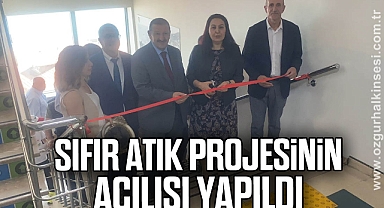 Sıfır atık projesinin açılışı yapıldı