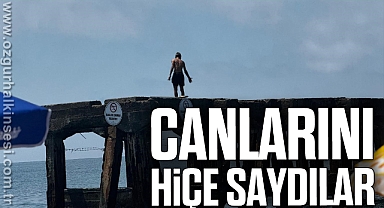 Yasağa rağmen iskeleye çıkıp canlarını hiçe saydılar