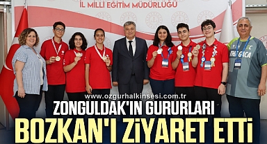 Zonguldak'ın gururları Bozkan'ı ziyaret etti