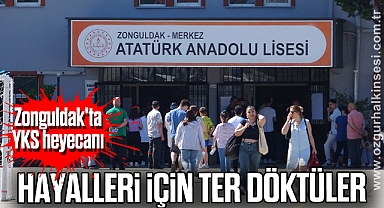 Zonguldak'ta YKS heyecanı: Üniversite hayalleri için ter döktüler