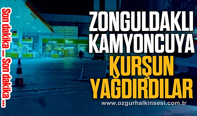 ZONGULDAKLI KAMYONCUYA KURŞUN YAĞDIRDILAR