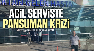 ACİL SERVİSTE PANSUMAN KRİZİ