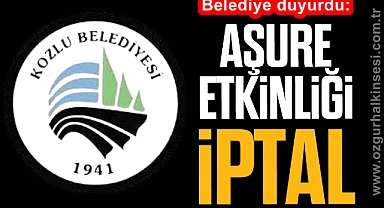 AŞURE ETKİNLİĞİ İPTAL