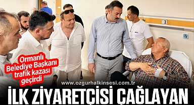 Belediye başkanı trafik kazası geçirdi