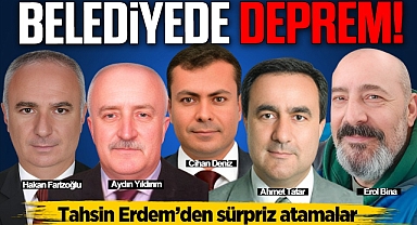 Belediyede deprem!