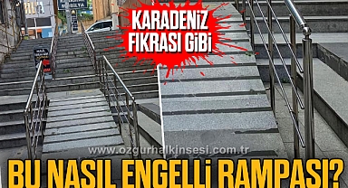 BU NASIL ENGELLİ RAMPASI?