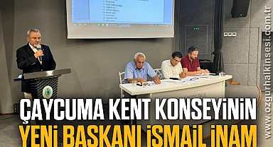 Çaycuma Kent Konseyinin yeni Başkanı İsmail İnam