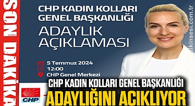 CHP KADIN KOLLARI GENEL BAŞKANLIĞI ADAYLIĞINI AÇIKLIYOR 
