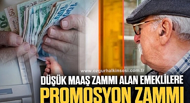 DÜŞÜK MAAŞ ZAMMI ALAN EMEKLİLERE PROMOSYON ZAMMI