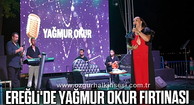 EREĞLİ'DE YAĞMUR OKUR FIRTINASI