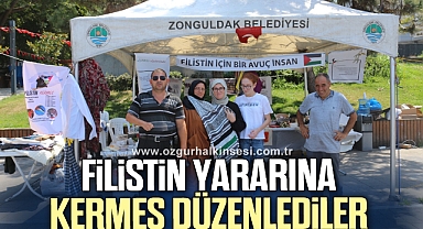 FİLİSTİN YARARINA KERMES DÜZENLEDİLER