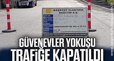GÜVENEVLER YOKUŞU TRAFİĞE KAPATILDI