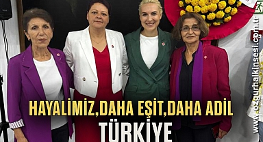 “HAYALİMİZ, DAHA EŞİT, DAHA ADİL TÜRKİYE”