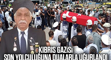 Kıbrıs Gazisi son yolculuğuna dualarla uğurlandı