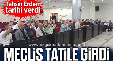 MECLİS TATİLE GİRDİ