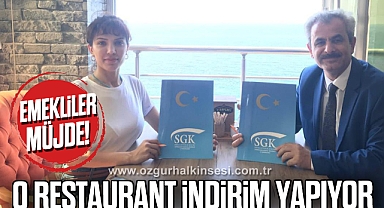 O RESTAURANT İNDİRİM YAPIYOR