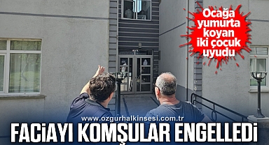 Ocakta unutulan yumurta yangına sebep oldu