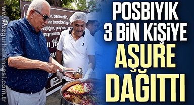 POSBIYIK 3 BİN KİŞİYE AŞURE DAĞITTI