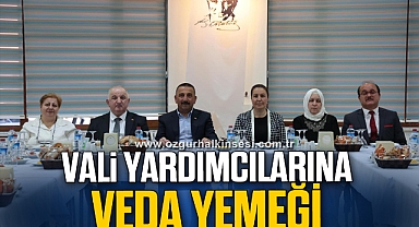 Vali Yardımcılarına Veda Yemeği