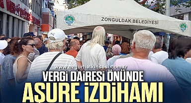 VERGİ DAİRESİ ÖNÜNDE AŞURE İZDİHAMI