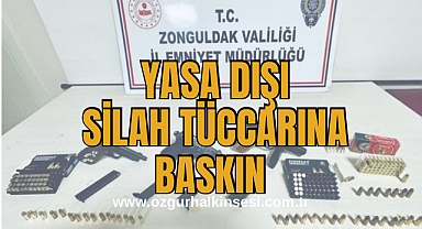 Yasa dışı silah tüccarına baskın