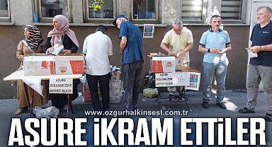 Zonguldak halkına aşure ikram ettiler