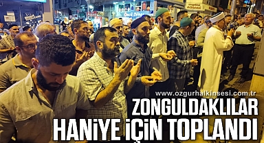Zonguldak'ta Hamas lideri Haniye için gıyabi cenaze namazı kılındı