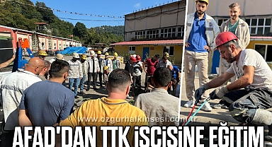 AFAD'DAN TTK İŞÇİSİNE EĞİTİM