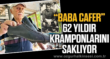 “BABA CAFER” 62 YILDIR KRAMPONLARINI SAKLIYOR
