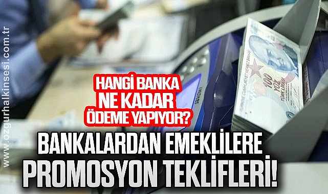 Bankalardan Emeklilere Promosyon Teklifleri! Hangi Banka Ne Kadar Ödeme Yapıyor?